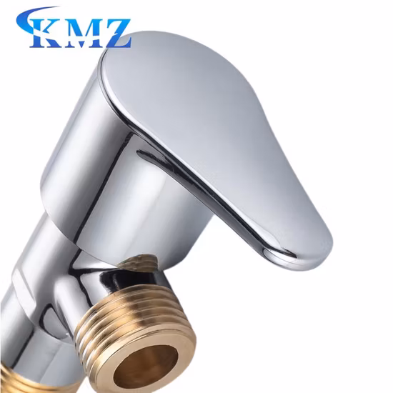 Válvula angular de latão de serviço com polimento e cromado
