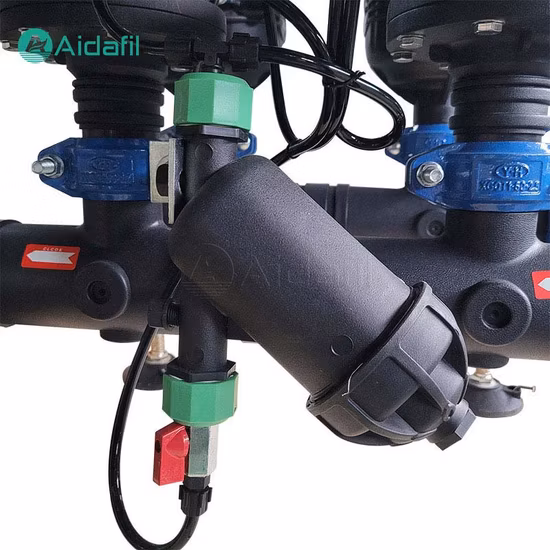 Filtro de água de disco automático de 3 polegadas com descarga traseira para sistema de filtro de irrigação de jardim e fazenda
